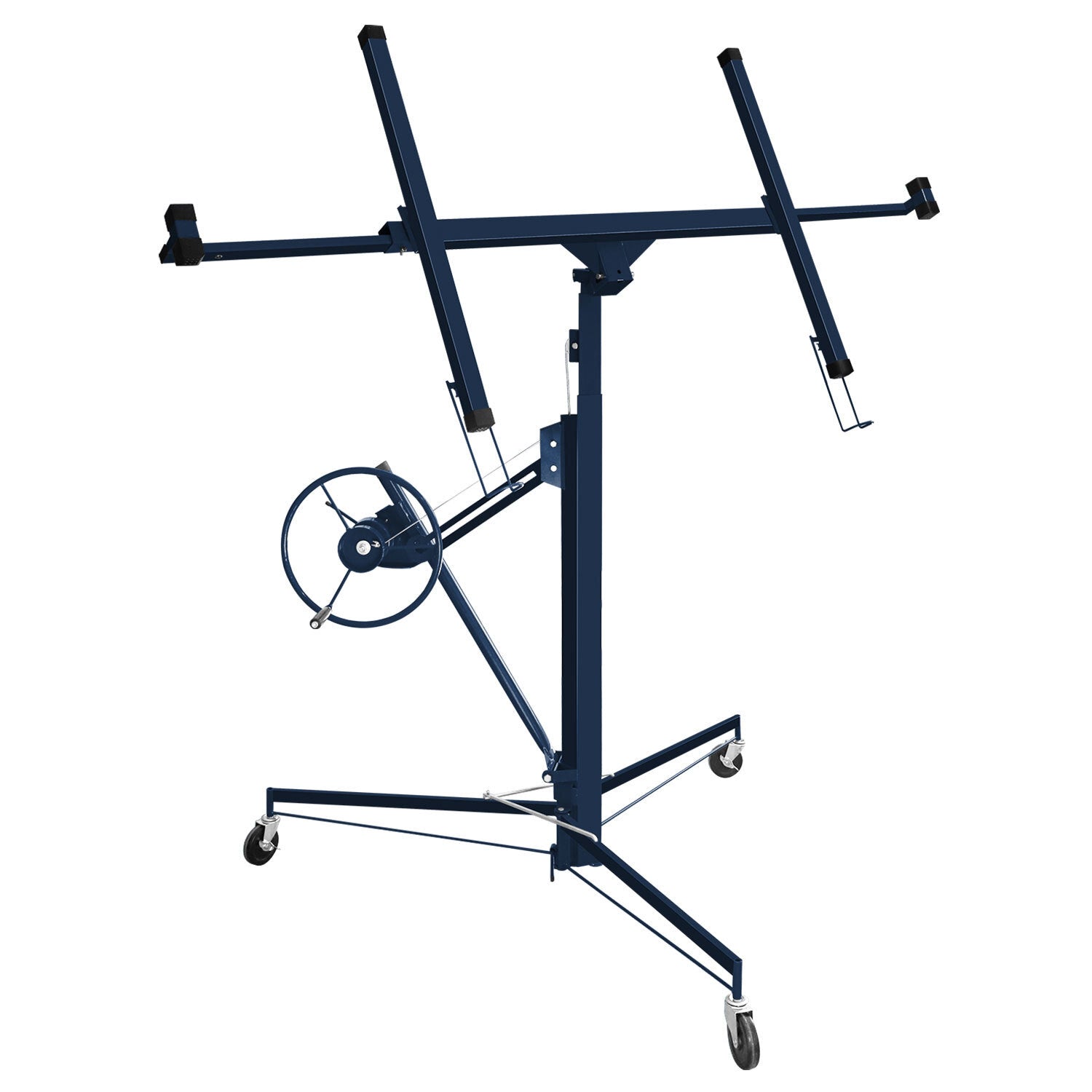 Gipskarton-Hebebühne, zusammenklappbar, XXL-Ausführung, 140 cm – 350 cm, einstellbare Arbeitshöhe, Tragkraft 68 kg, maximale Ausladung für Gipskartonplatten 290 cm