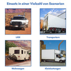 Gipskarton-Hebebühne, zusammenklappbar, XXL-Ausführung, 140 cm – 350 cm, einstellbare Arbeitshöhe, Tragkraft 68 kg, maximale Ausladung für Gipskartonplatten 290 cm