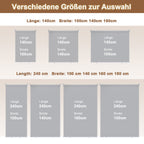 Vertikalmarkisen, Aussenrollos, Balkonrollos, Sichtschutz, Wind- und Regenschutz, Sonnenschutz, UV-Schutz; geeignet für Balkone, Terrassen und Gärten（副本）（副本）