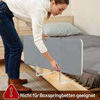 Bettgitter mit Absturzsicherung, tragbares Bettgitter, höhenverstellbar | Zusammenklappbares Bettgitter mit Sicherheitsgurt und Aufbewahrungstasche, geeignet für Babybetten und Elternbetten, Montage ohne Werkzeug, 120/150/180 cm