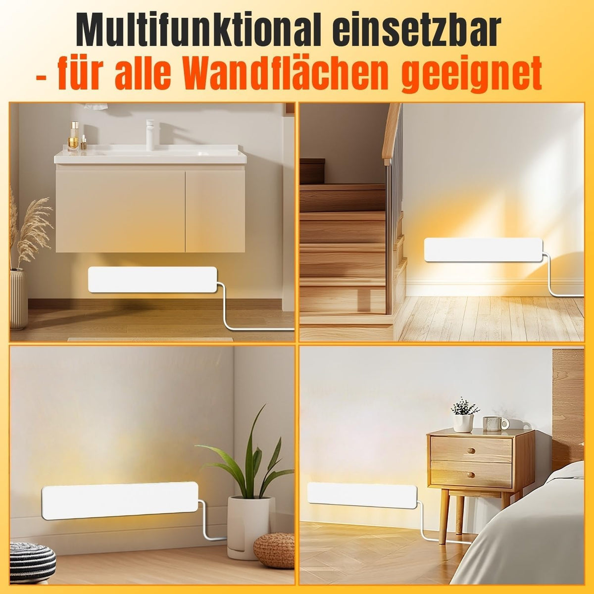 Schimmel Infrarotheizung, 50W Schimmelentferner Wand, Ohne Chemie, Wandmontiert & Freistehend, Geeignet für Badezimmer, Schlafzimmer und Wohnzimmer