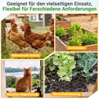 Sechseckgeflecht Maschendrahtzaun - Verzinkt Kaninchendraht, Drahtzaun, Hasendraht - Sechseck Drahtgitter Maschenweite 27 mm - Silbrig