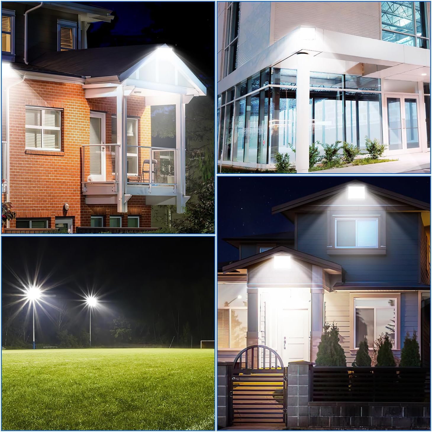 50/100/150/200 W LED Außenstrahler, LED Strahler Außen Innen, 6000K Kaltweiß Außenleuchte Superhell, IP65 Wasserfest, LED Scheinwerfer, LED Flutlicht für Gärten Garage Flur