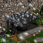 Klappbare Mähroboter Garage Dach Carport Überdachung für Rasenroboter Rasenmäher 72x56x36cm Rasenmähroboter Garage Schutzhülle Schutz vor Regen, Hagel und UV-Strahlen