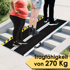 61/91/152CM Rollstuhlrampe, maximale Belastbarkeit 270 kg, Rollstuhlrampe mit rutschfester Oberfläche, tragbare Rollstuhlrampe, zusammenklappbare Rollstuhlrampe für Treppenstufen, Treppen und Türöffnungen