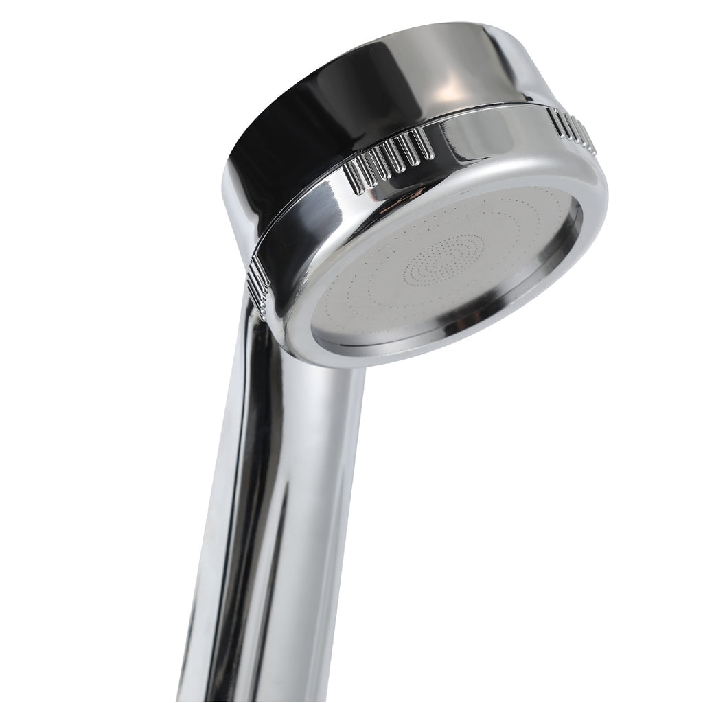 Duschpaneel mit Wasserhahn, 6 Funktionen, Edelstahl-Duschpaneel mit LED-Temperaturanzeige, Regen- und Wasserfall-Duschköpfe, Handbrause, Massagedüse und Duschsäule