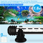 18-112cm LED Aquarium IP67 RGB Süßwasserfische Schildkröten Timing-Funktion
