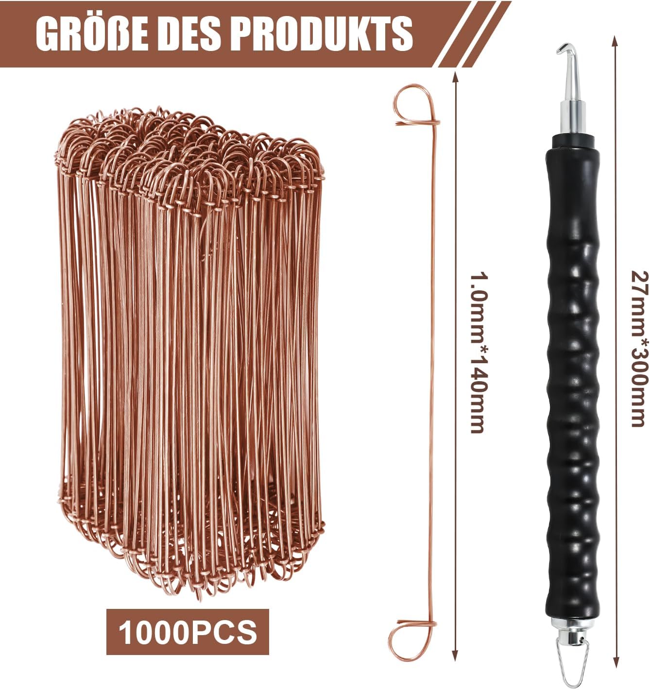 1,0 × 100 mm / 1,0 × 140 mm Bohrer + 1.000 Rodel-Drähte, hochwertige Bindebänder und hochwertige Bohrdrähte, hochwertige Bohrdrähte, Ösen-Drähte, Bohrdrähte, Bohrdrähte, Ösen-Drähte