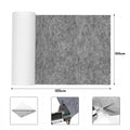 Selbstklebender Filz 50/100 cm × 150 cm, selbstklebender Filz, der meterweise verkauft wird, Dekostoff, Raffia-Filz, lässt sich in beliebige Formen zuschneiden, geeignet als DIY-Kofferraumauskleidung, Stärke 2,5 mm, schwarz
