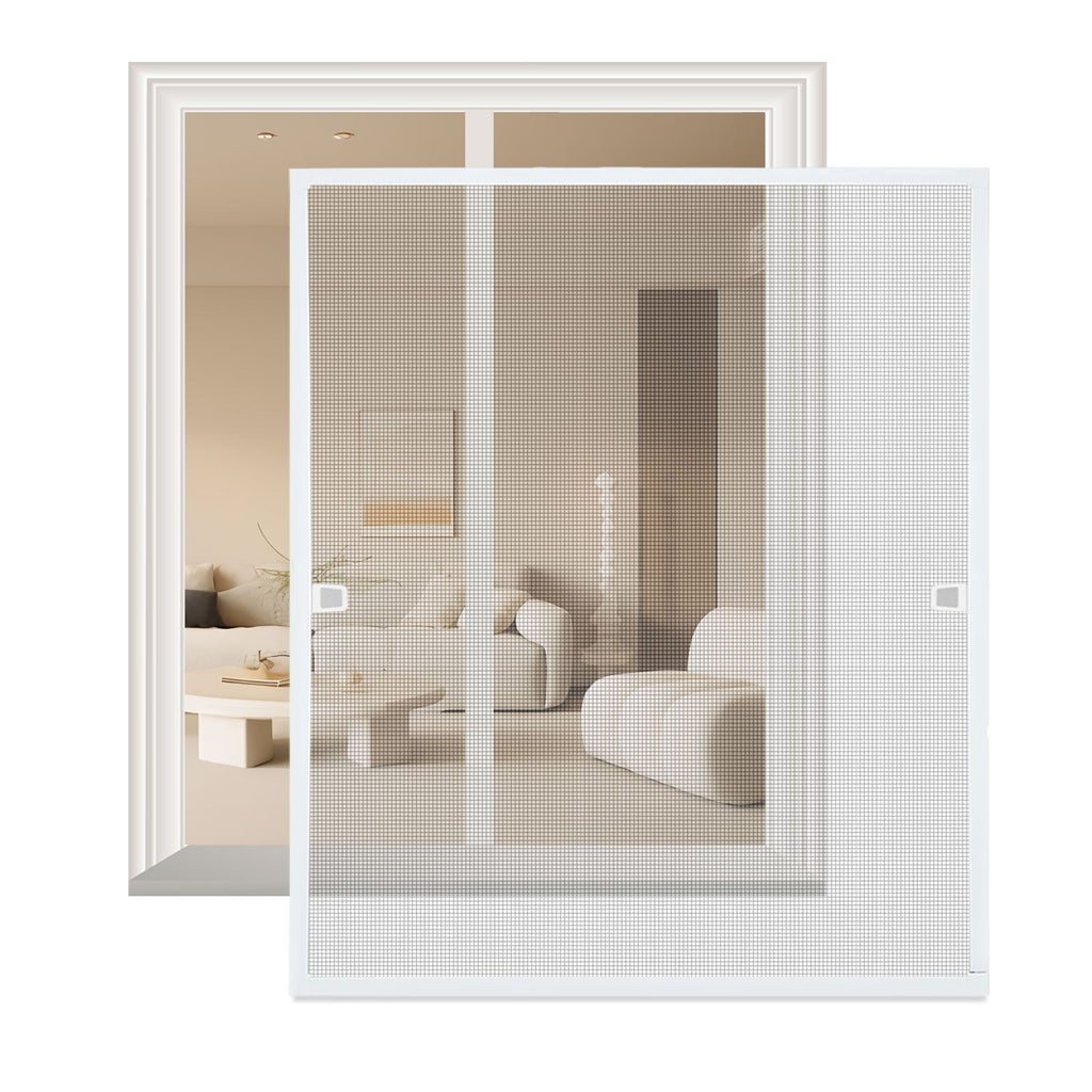 Fliegengitter Fenster Tür Gitter Moskito Aluminium Insektenschutz，120x140CM/100x120CM/80x100CM