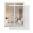Fliegengitter Fenster Tür Gitter Moskito Aluminium Insektenschutz，120x140CM/100x120CM/80x100CM