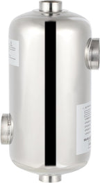 Edelstahl Schwimmbadheizer 28KW / 60KW Edelstahl Schwimmbad Wärmetauscher Pool Wärmetauscher 150 L/Min Poolwasserdurchfluss, Heißwasserfluss 18 L/Min, Schwimmbadwärmetauscher für Poolsystem