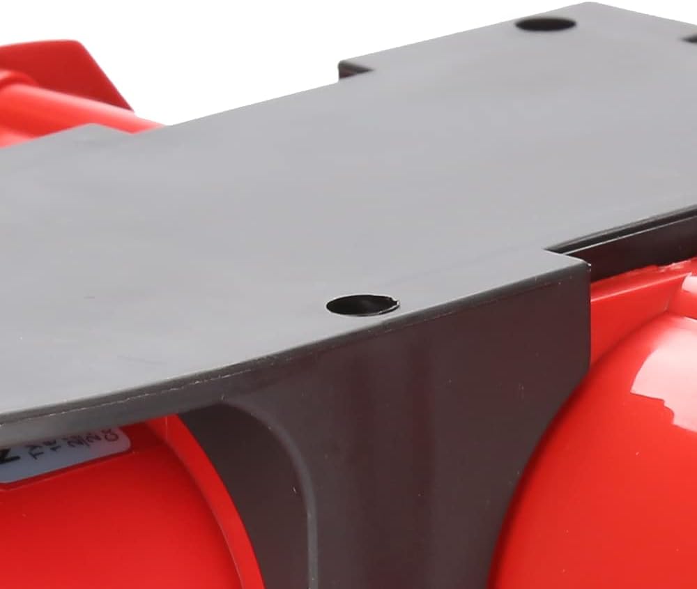 CEE Stromverteiler 16A 5 Polig CEE Adapter mit 3 x Schuko Steckdose und 1 x CEE Steckdose 16A IP44 Spritzwassergeschützt Baustrom Verteiler für Generator Baustelle Werkstatt Camping Outdoor