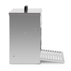 5-kg-Futterautomat für Hühner – Automatischer Futterautomat mit Fußschalter und Mäuseschutz, wasserdichter, verzinkter Futterbehälter für Hühner, Enten und Geflügel – Futtertrog mit Deckel, rostfrei und wetterfest