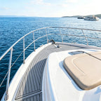 Boot Bodenbelag Eva Schaum 240x45/60/90 cm Dunkelgrau Selbstklebend, rutschfeste Bootsmatte Faux Teak, Marine Bodenbelag für Boot Yacht Kajak Motorboot Wohnmobil Deck Teppich zum Zuschneiden