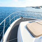 Boot Bodenbelag Eva Schaum 240x45/60/90 cm Dunkelgrau Selbstklebend, rutschfeste Bootsmatte Faux Teak, Marine Bodenbelag für Boot Yacht Kajak Motorboot Wohnmobil Deck Teppich zum Zuschneiden