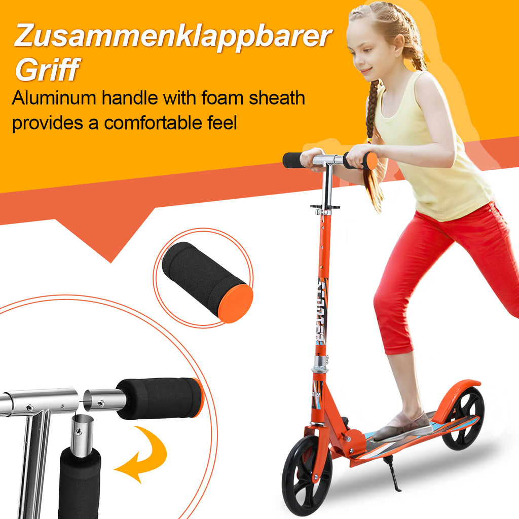 Kinderroller Kickscooter Höhenverstellbar Tretroller Cityroller Klappbar Scooter