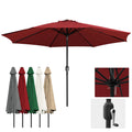 Sonnenschirm 350cm Groß UV-Schutz Gartenschirm Wasserabweisende Balkonschirm Ampelschirm ohne Ständer,Parasol mit Handkurbel Marktschirm für Balkon Garten Terrasse, Es stehen fünf Farben zur Auswahl