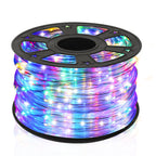 Bunte LED-Lichterketten für den Außenbereich, Regenbogen-LED-Lichterketten, 8 Beleuchtungsmodi mit Speicherfunktion, wasserdichtes Design, geeignet für Gärten, Weihnachtsfeiern und Hochzeiten, 10/20/30/40/50 Meter