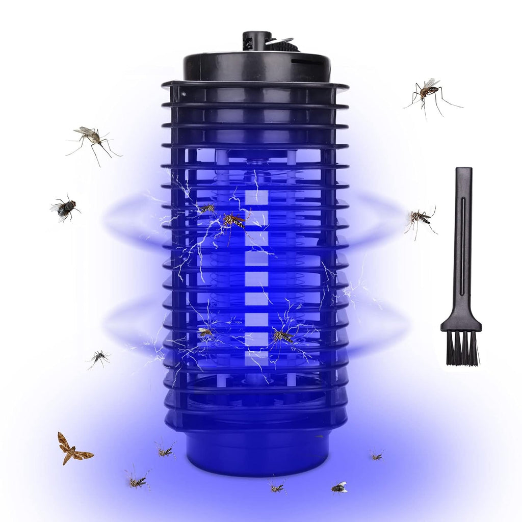 Mückenvernichter, 3-W-UV-LED-Insektenfalle, Mückenlampe, Reichweite 20 Quadratmeter, inklusive Mückenlampe, Fliegenfalle und Insektenfalle für den Innen- und Außenbereich, geeignet für Innenräume, Gärten, Terrassen und Restaurants