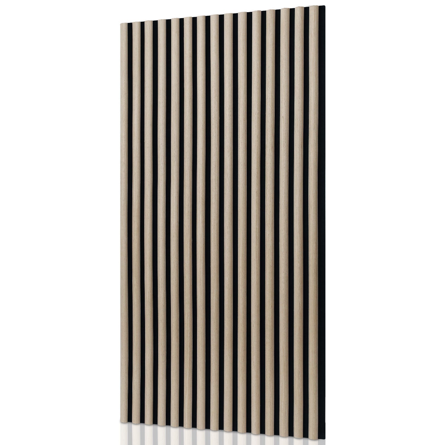 Schallabsorptionsplatten, 120 x 60 cm, für gewölbte Wände, aus Holz und Filz, schalldämmend, Holzoberfläche, geeignet für die Wandgestaltung in Aufnahmestudios und Privathaushalten, große Abdeckfläche, Farbe: Weißeiche/Schwarznussbaum, 1–4 Stück