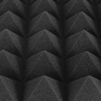 Set aus selbstklebenden Schallabsorptionsplatten aus Schaumstoff, geeignet für professionelle Aufnahmestudios und Wohnräume, Maße 30 x 30 x 2,5 cm, Pyramide