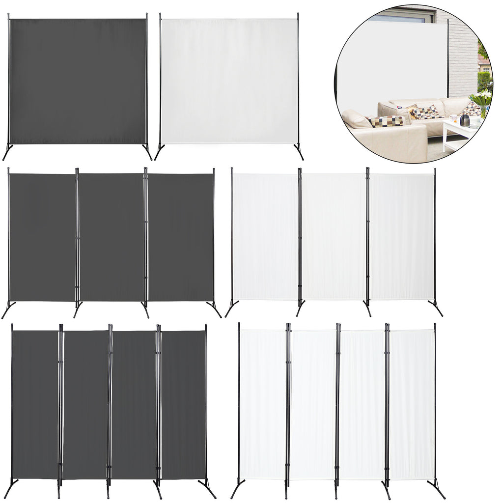 Balkon-Paravent, Sichtschutz für den Außenbereich, zusammenklappbar, Gartentrennwand, Raumteiler, mobil, 180 cm × 180 cm / 260 × 180 cm / 300 × 170 cm