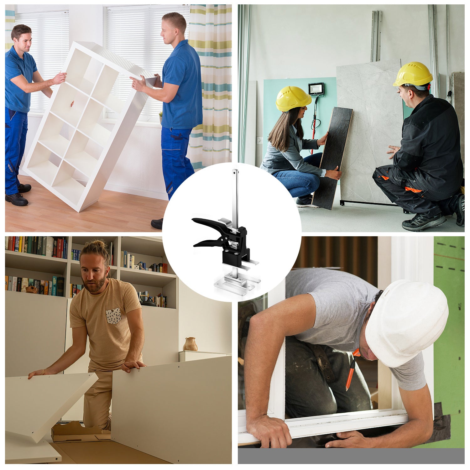 Arm Handwerkzeug, Arbeitssparender Heber 2/4 Stück, 30cm Höhenregler Bis Zu 240 KG, Handhebewerkzeug, Tür- und Holzplatten-Hebebühne