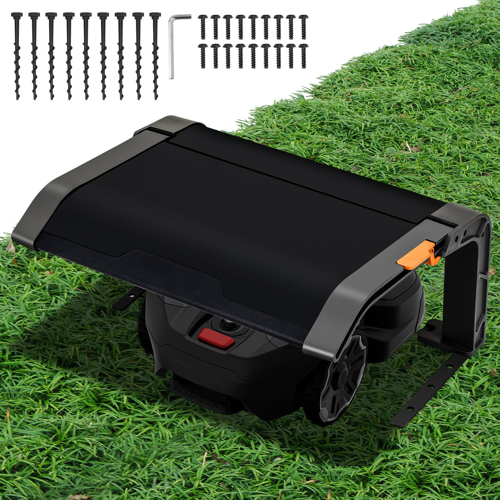 Klappbare Mähroboter Garage Dach Carport Überdachung für Rasenroboter Rasenmäher 72x56x36cm Rasenmähroboter Garage Schutzhülle Schutz vor Regen, Hagel und UV-Strahlen