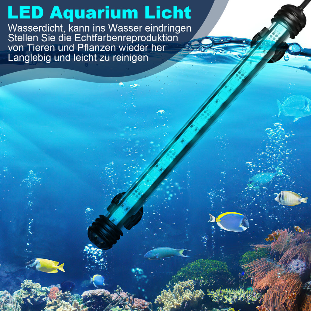 18-112cm LED Aquarium IP67 RGB Süßwasserfische Schildkröten Timing-Funktion