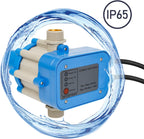 Pumpensteuerung mit Kabel, Druckwächter, Druckschalter, 10 bar (mit bar-Anzeige), Druckschalter, automatisches Ein- und Ausschalten, Gartenbewässerung