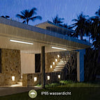 Feuchtigkeitsbeständige Leuchte, 18/36/48 W, 4000 K, neutralweißes Licht, wasserdichte LED-Badezimmerleuchte gemäß IP65-Standard, geeignet für feuchte Umgebungen wie Garagen, Werkstätten, Keller, Abstellräume und Büros [Energieeffizienzklasse F]