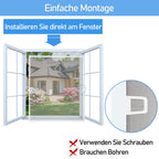 Fliegengitter Fenster Tür Gitter Moskito Aluminium Insektenschutz，120x140CM/100x120CM/80x100CM