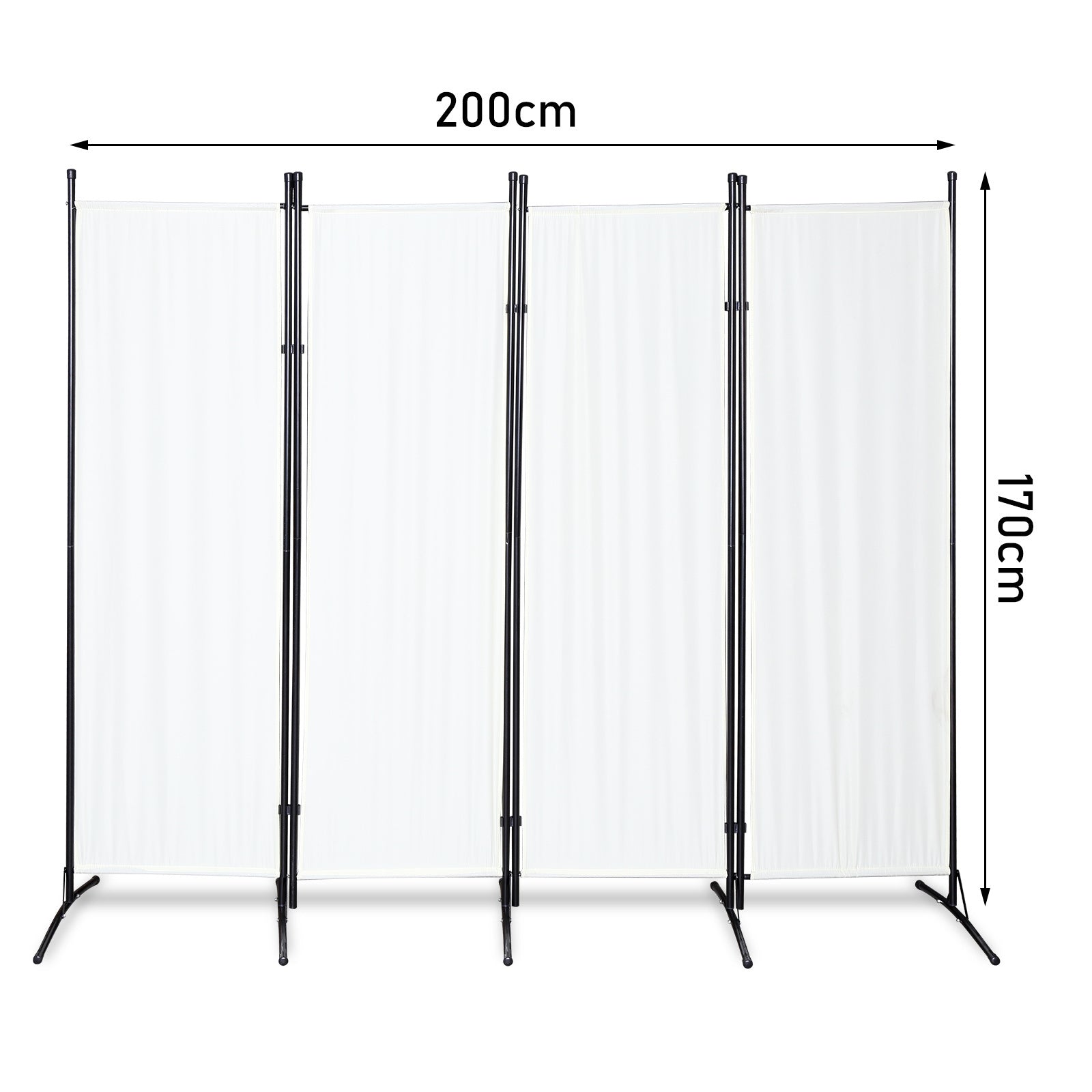 Balkon-Paravent, Sichtschutz für den Außenbereich, zusammenklappbar, Gartentrennwand, Raumteiler, mobil, 180 cm × 180 cm / 260 × 180 cm / 300 × 170 cm