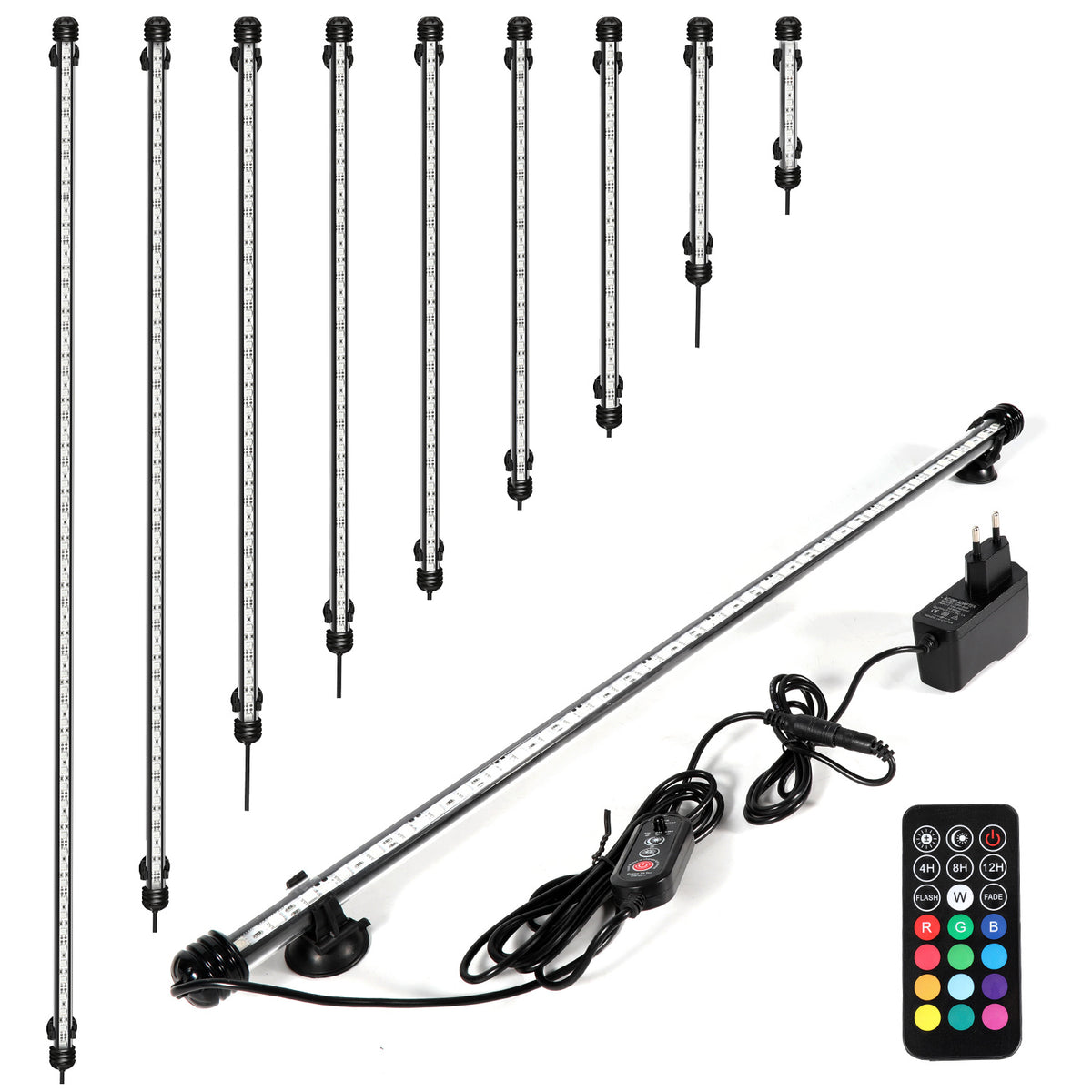 18-112cm LED Aquarium IP67 RGB Süßwasserfische Schildkröten Timing-Funktion