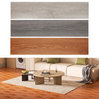 PVC-Bodenbelag, selbstklebend, Vinylboden, wasserdicht, rutschfest, Vinyl-Verbundboden, rutschfest, für Fußbodenheizung geeignete Dekor-Bodenfliesen, 91,5 cm × 15,2 cm × 1,5 mm, 0,98 m²/7 Stück, in drei Farben erhältlich