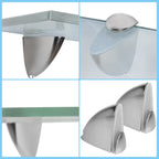 Glasablage Glasregal, Wandregal Mattglas mit 8mm ESG Sicherheitsglas und Halterung, perfekt geeignet als Duschregal/Badablage für Bad, Küchen,Balkon, Verschiedene Größen
