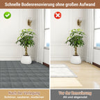 PVC-Bodenbelag, selbstklebender Vinylboden, rutschfest und wasserfest, rutschfester Vinyl-Verbundbodenbelag für Wohnzimmer, Schlafzimmer und Küche, 30 cm × 30 cm, 1 m² = 11 Fliesen, in drei Farben erhältlich