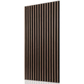 Schallabsorptionsplatten, 120 x 60 cm, für gewölbte Wände, aus Holz und Filz, schalldämmend, Holzoberfläche, geeignet für die Wandgestaltung in Aufnahmestudios und Privathaushalten, große Abdeckfläche, Farbe: Weißeiche/Schwarznussbaum, 1–4 Stück