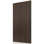 Schallabsorptionsplatten, 120 x 60 cm, für gewölbte Wände, aus Holz und Filz, schalldämmend, Holzoberfläche, geeignet für die Wandgestaltung in Aufnahmestudios und Privathaushalten, große Abdeckfläche, Farbe: Weißeiche/Schwarznussbaum, 1–4 Stück
