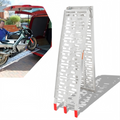 1/2x Laderampe, klappbare Laderampe für bis zu 680 kg, rutschfeste Laderampen, Aluminium-Zugangsrampe, für Autos, Anhänger, Motorräder, Fahrräder, Quads, PKWs