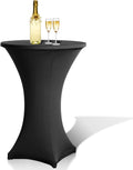 1/2/4 Stück Stehtischhusse Stretch Schwarz Strech Husse Stehtisch Hussen Hochwertige Stehtischhuss für Gartenparty Feier Hochzeit Taufe, Rotwein