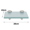 Glasablage Glasregal, Wandregal Mattglas mit 8mm ESG Sicherheitsglas und Halterung, perfekt geeignet als Duschregal/Badablage für Bad, Küchen,Balkon, Verschiedene Größen