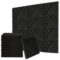 Set aus selbstklebenden Schallabsorptionsplatten aus Schaumstoff, geeignet für professionelle Aufnahmestudios und Wohnräume, Maße 30 x 30 x 2,5 cm, quadratische Ausführung