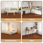 PVC-Bodenbelag, selbstklebender Vinylboden, rutschfest und wasserfest, rutschfester Vinyl-Verbundbodenbelag für Wohnzimmer, Schlafzimmer und Küche, 30 cm × 30 cm, 1 m² = 11 Fliesen, in drei Farben erhältlich