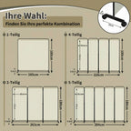 Rollbarer Raumteiler für Terrasse und Balkon, 360°-Raumteiler, Sichtschutz, zusammenklappbar und freistehend, geeignet für Garten, Büro und Terrasse, 185/228/263/284 cm