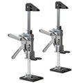 Arbeitssparender Möbelheber 2/4 Stück 38cm bis 200kg Handwerkzeugheber, Armwagenheber mit Skala & Doppelschnelligkeitsabsenkung, Hub 0-230mm, Klemmkopf & rutschfesten Gummipads