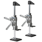Arbeitssparender Möbelheber 2/4 Stück 38cm bis 200kg Handwerkzeugheber, Armwagenheber mit Skala & Doppelschnelligkeitsabsenkung, Hub 0-230mm, Klemmkopf & rutschfesten Gummipads