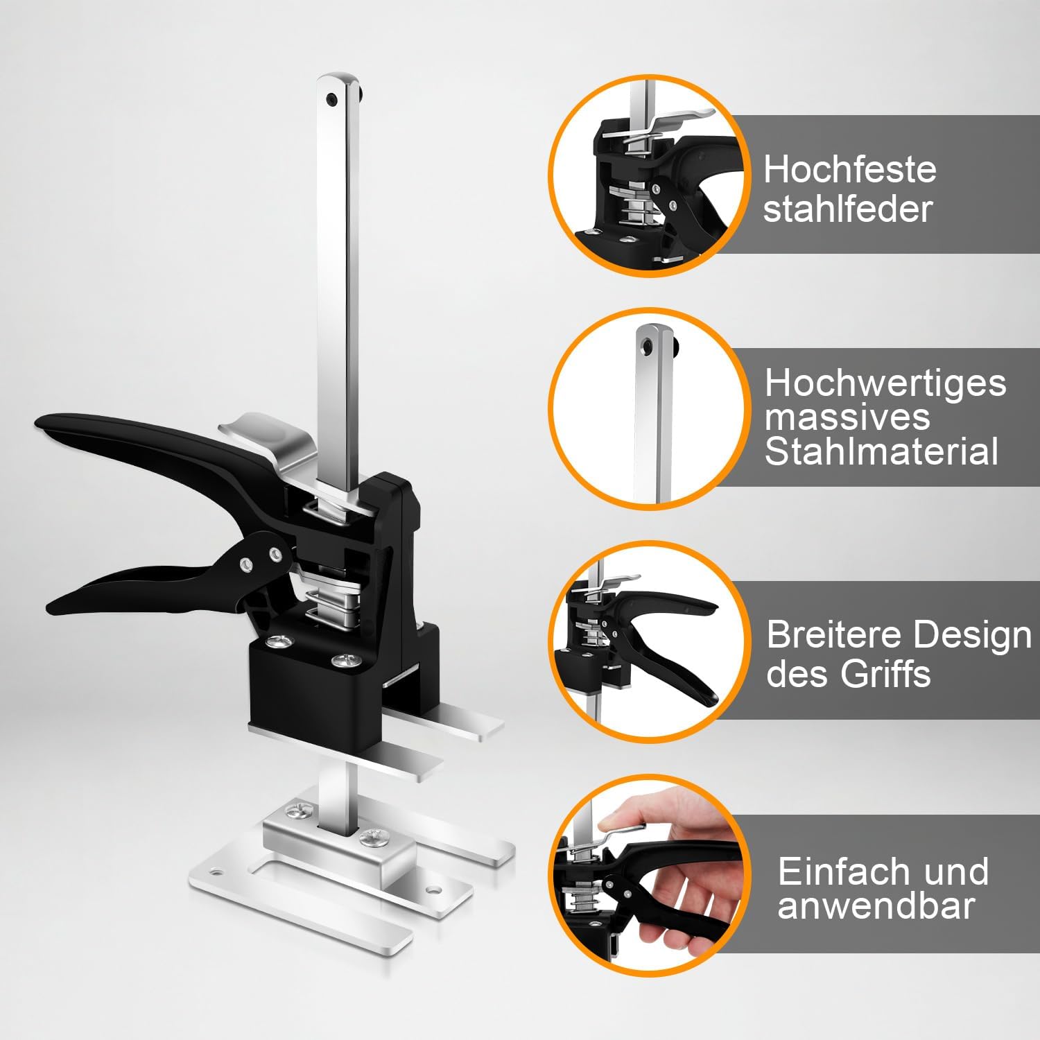 Arm Handwerkzeug, Arbeitssparender Heber 2/4 Stück, 30cm Höhenregler Bis Zu 240 KG, Handhebewerkzeug, Tür- und Holzplatten-Hebebühne