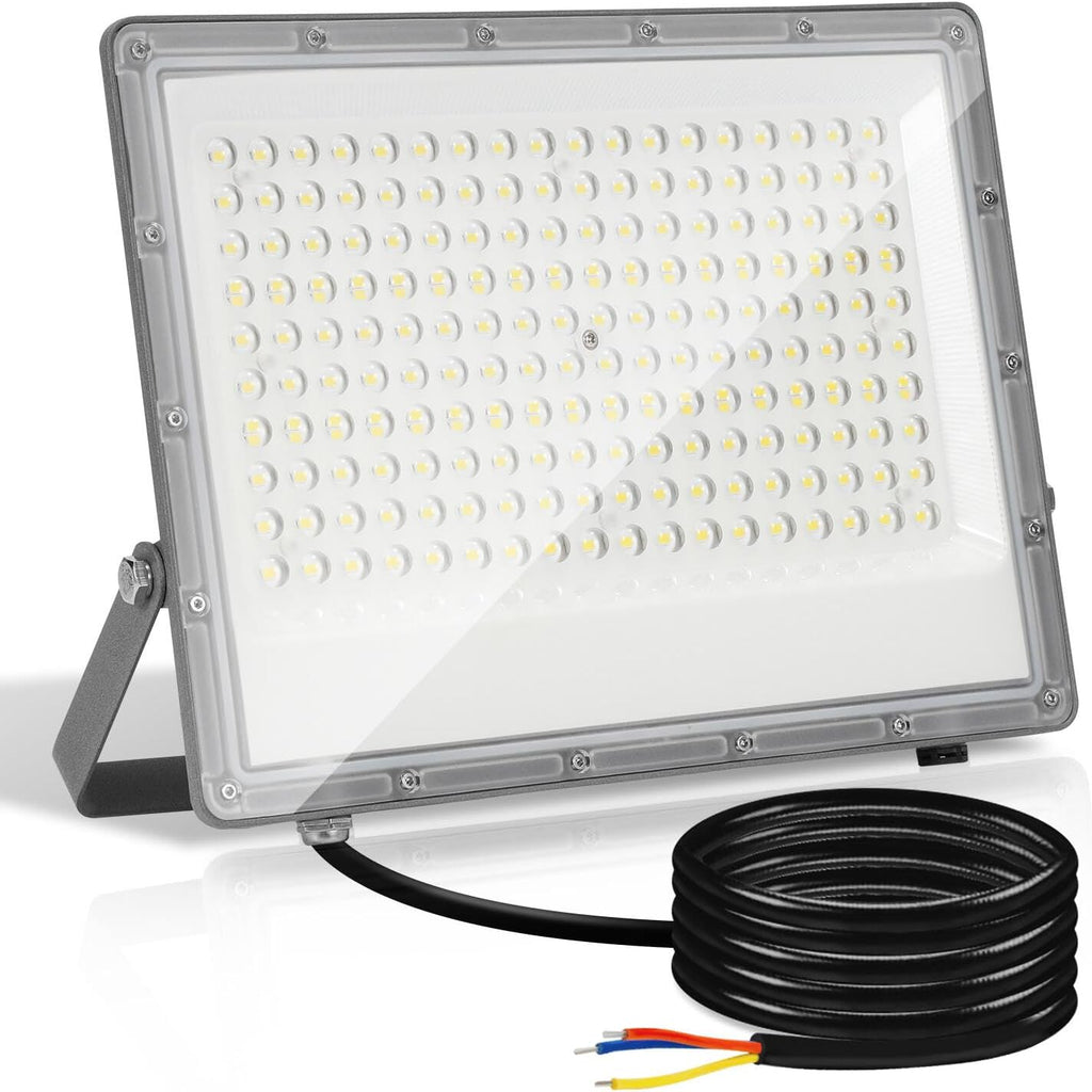 50/100/150/200 W LED Außenstrahler, LED Strahler Außen Innen, 6000K Kaltweiß Außenleuchte Superhell, IP65 Wasserfest, LED Scheinwerfer, LED Flutlicht für Gärten Garage Flur